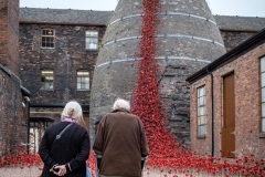 Weeping Window is a cascade comprising several thousand handmade ceramic poppies by artist Paul Cummins and designer Tom Piper to commemorate the centenary of World War 1. The installation was on display at Middleport Pottery in Stoke-on-Trent in August and September 2018.