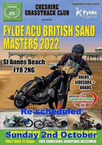 Fylde ACU British Sand Masters 2022 motorbike racing @ St Anns Beach
